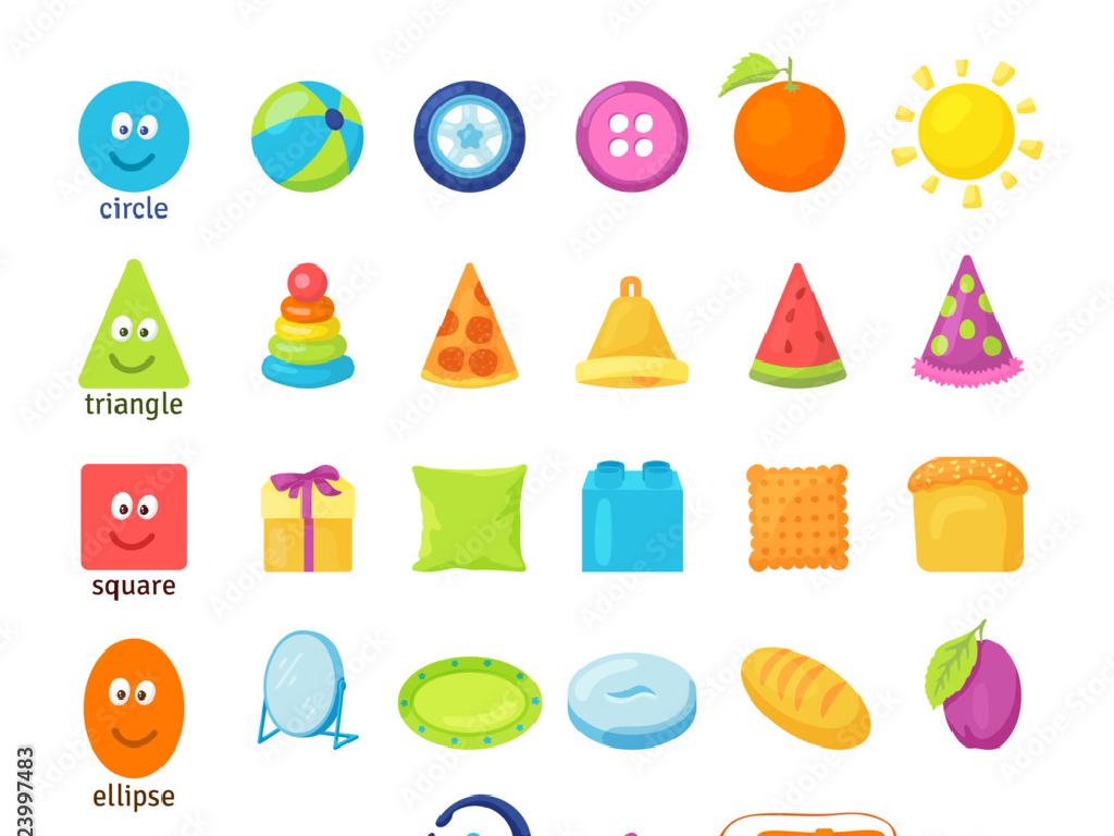 colorful shape toy names