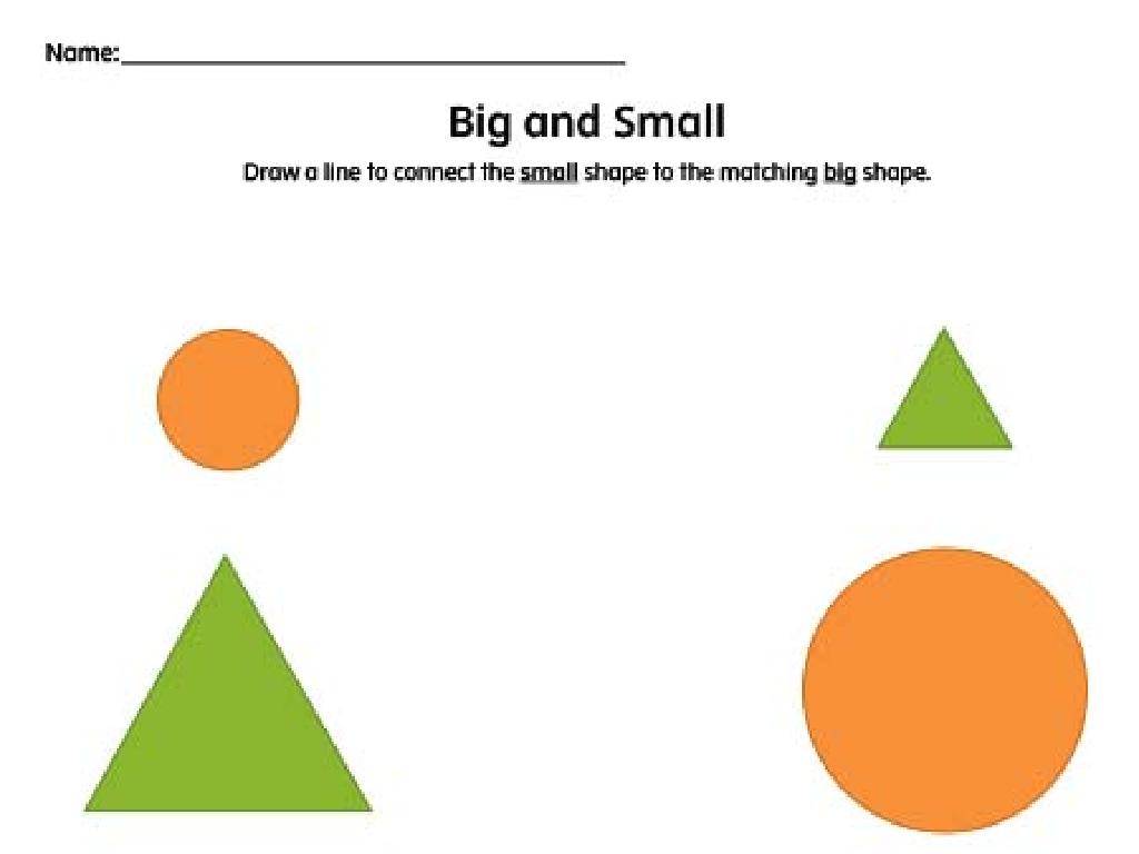 shape matching activity