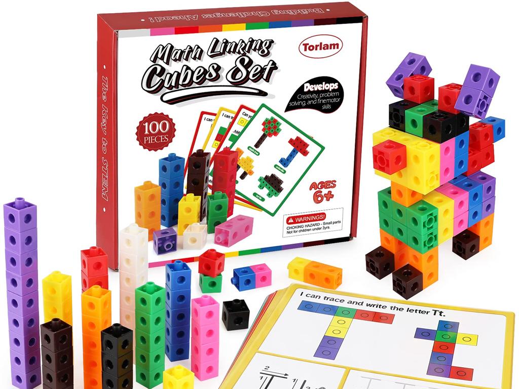 colorful math cubes