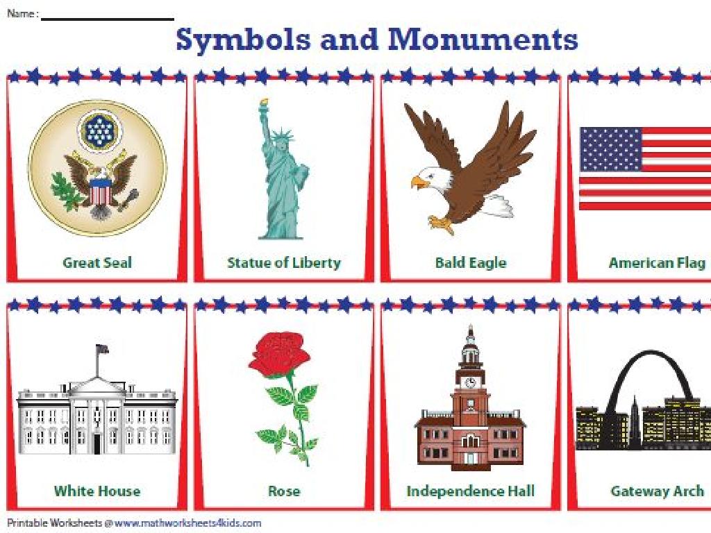 american symbols chart