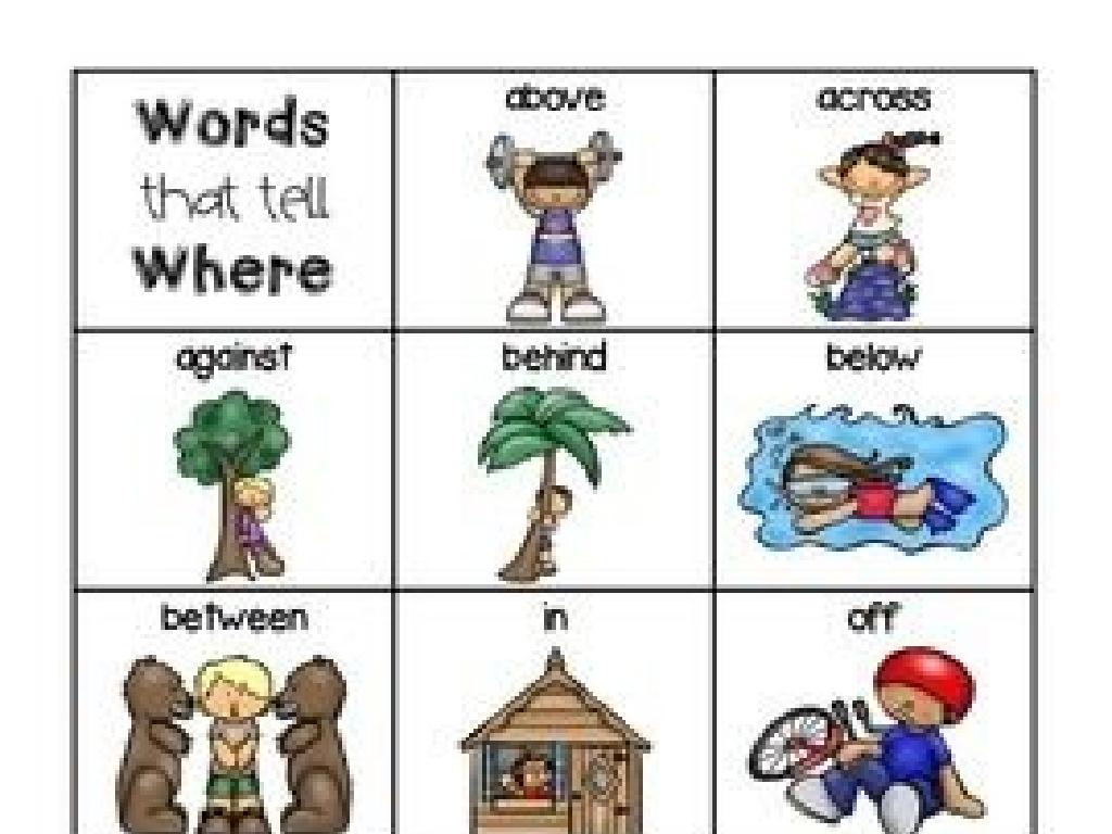 prepositions diagram words