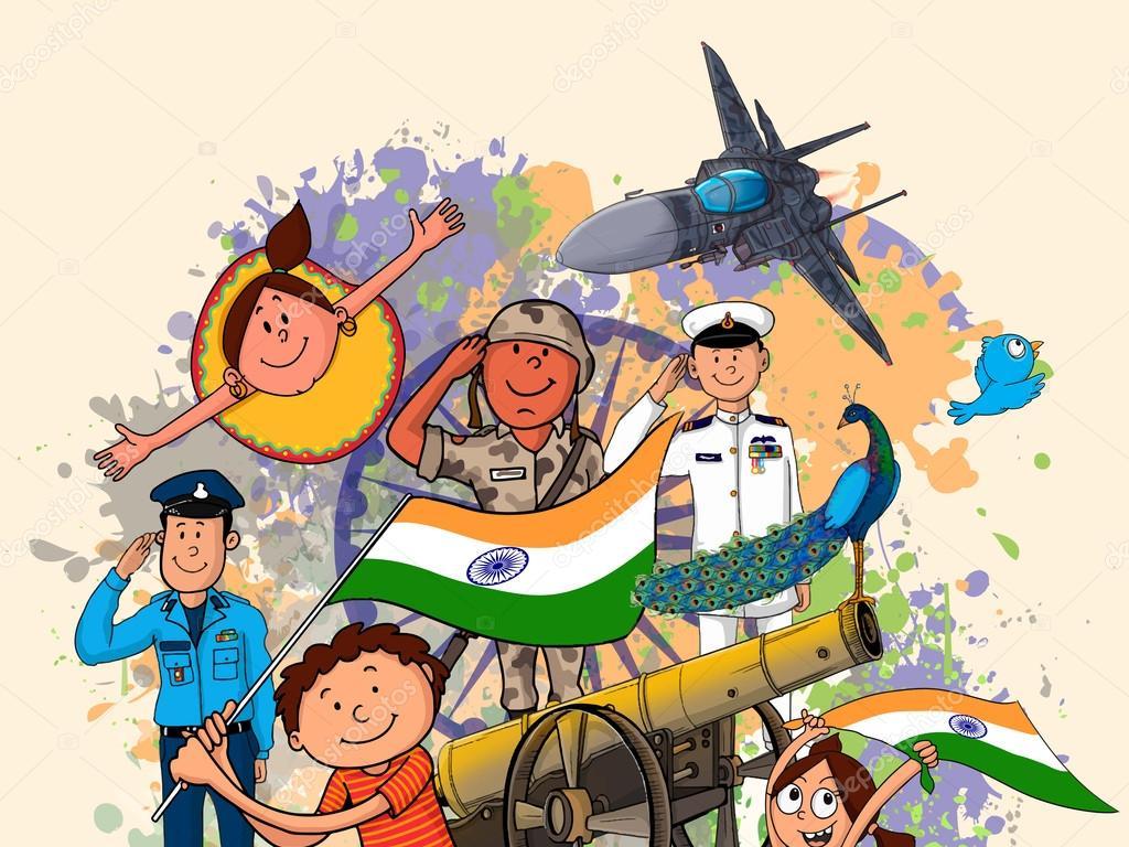 children soldiers flags jet