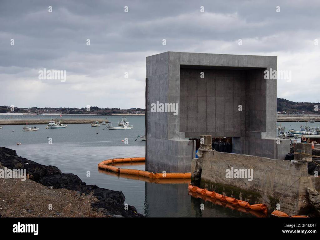 waterfront concrete structure