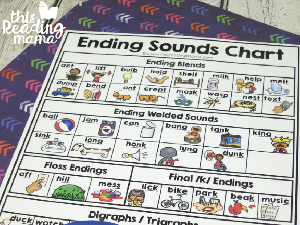 ending sounds chart