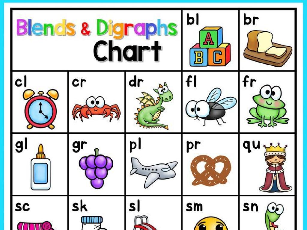 blends digraphs chart