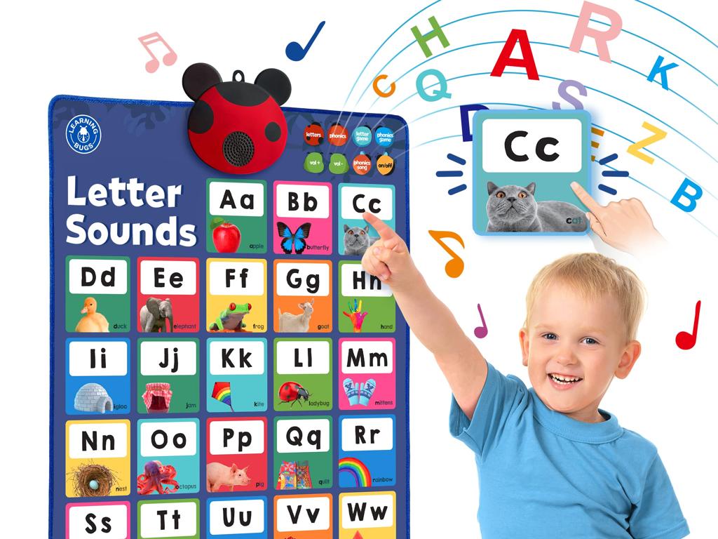 child learning letters