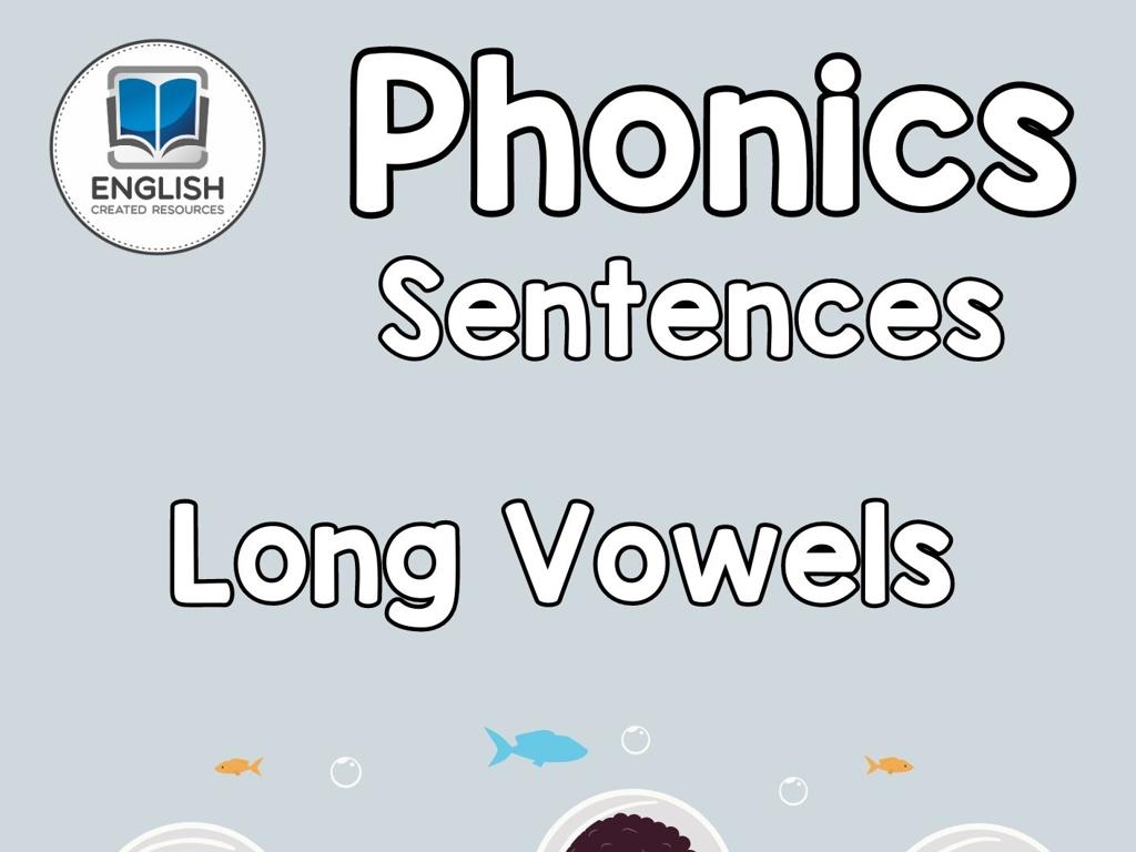 long vowel phonics sentences