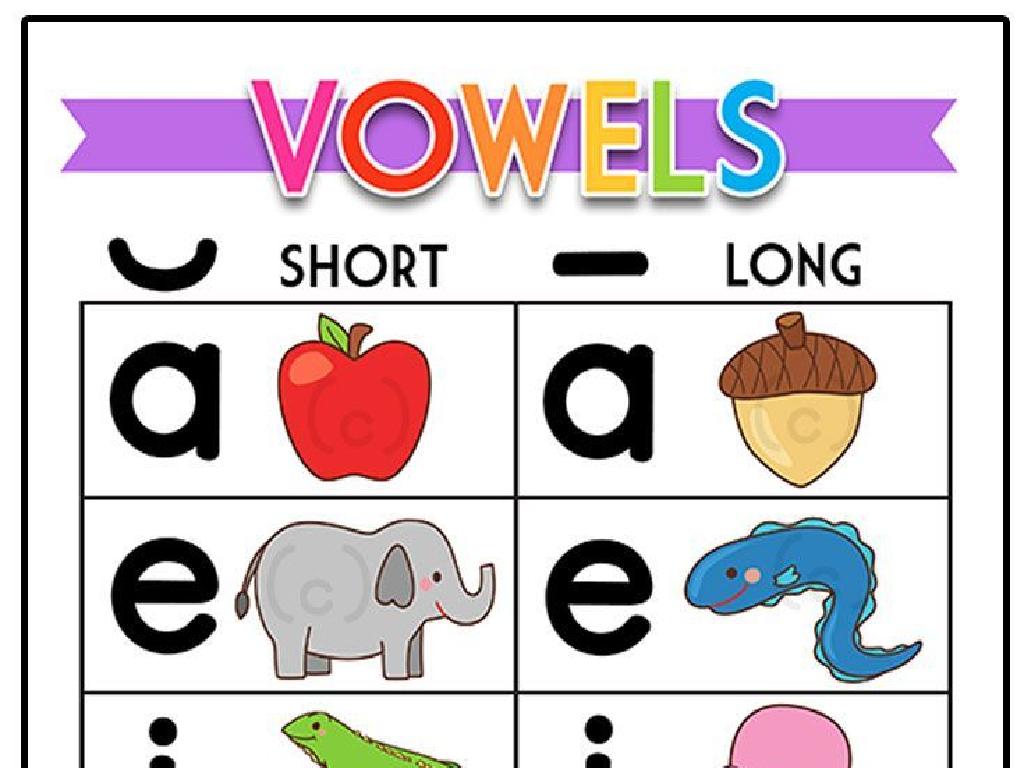 apple acorn vowels