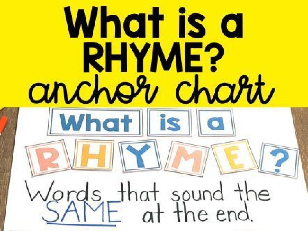 colorful rhyme chart