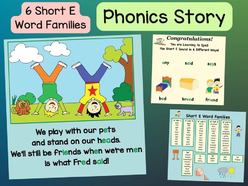 e word family phonics