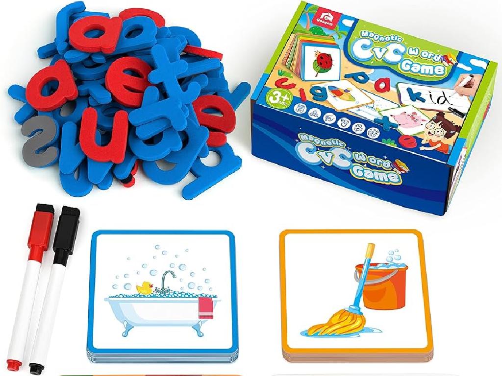 colorful magnetic word game