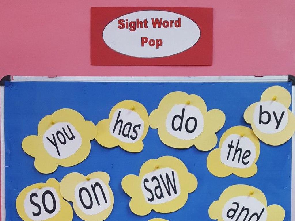 sight word flower board