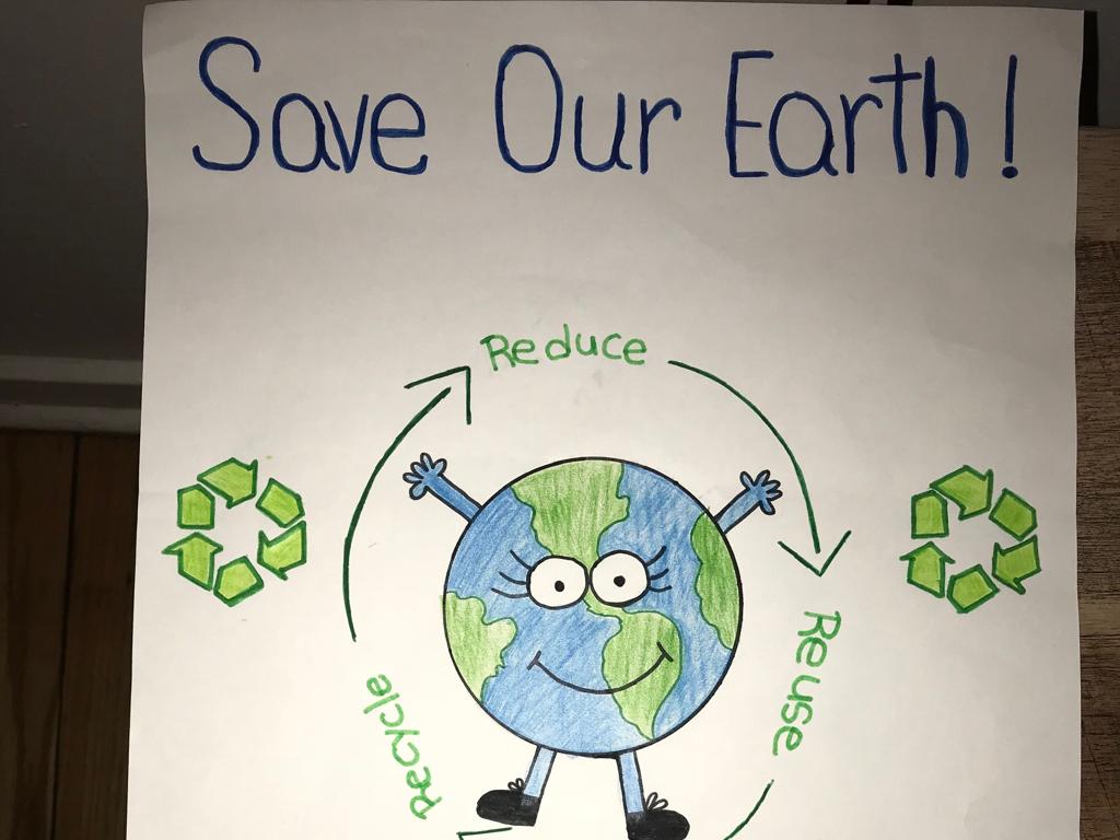 earth recycling poster