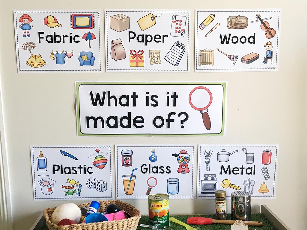 kids materials poster