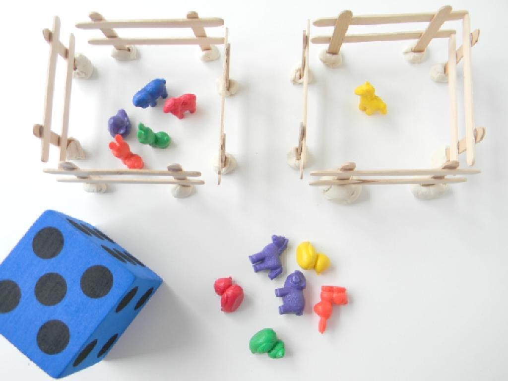 blue dice colorful pieces