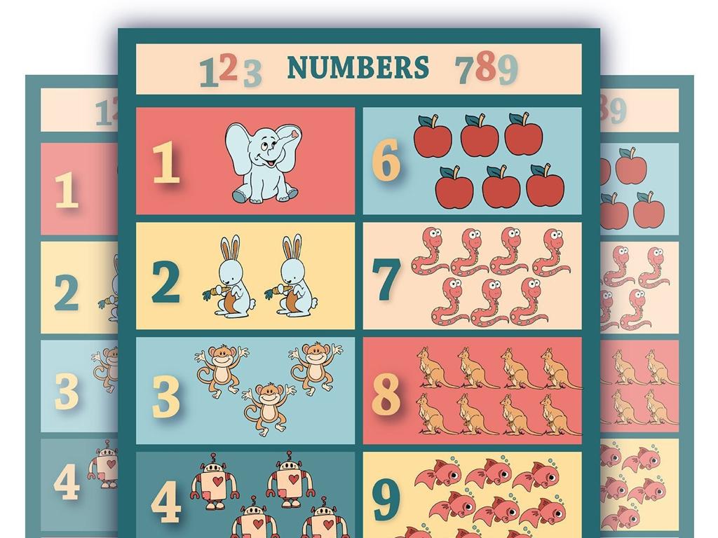 animal number chart