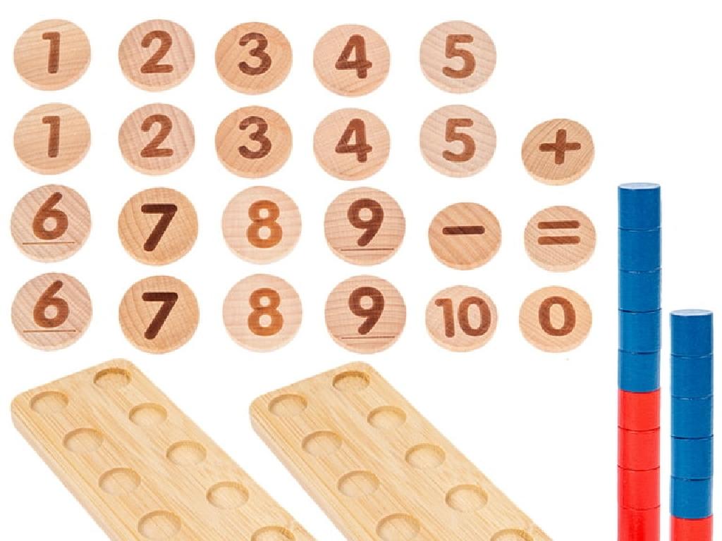 wooden math counting set