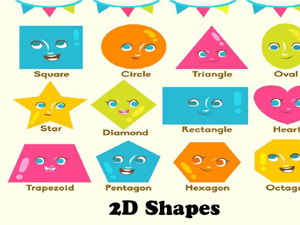 colorful smiling shapes