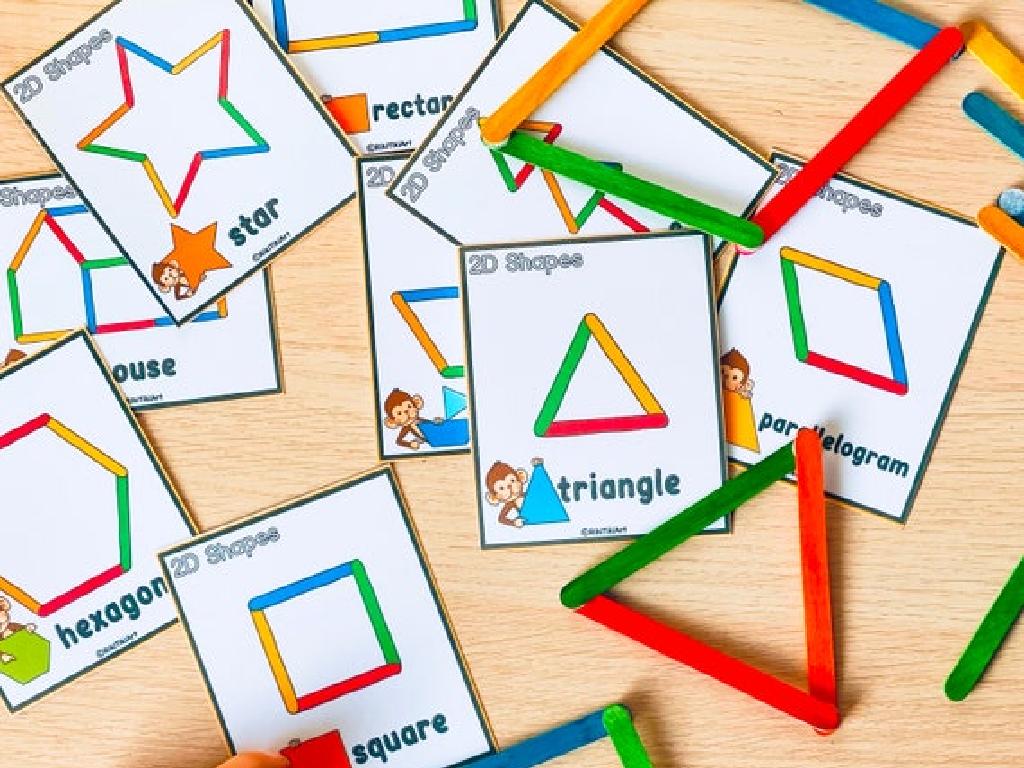 colorful geometry cards