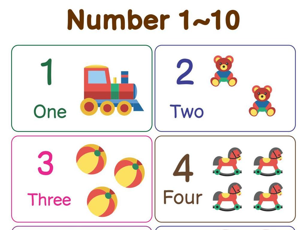 children number illustrations