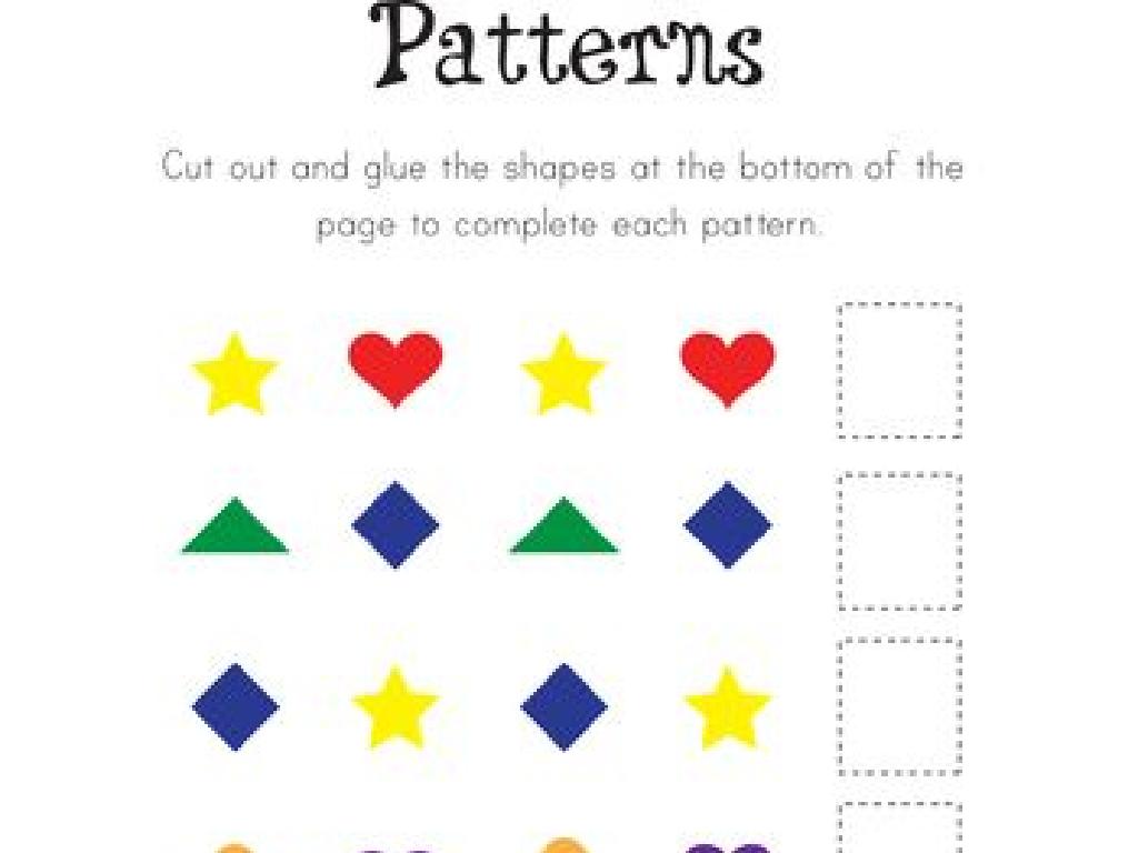 shape pattern worksheet