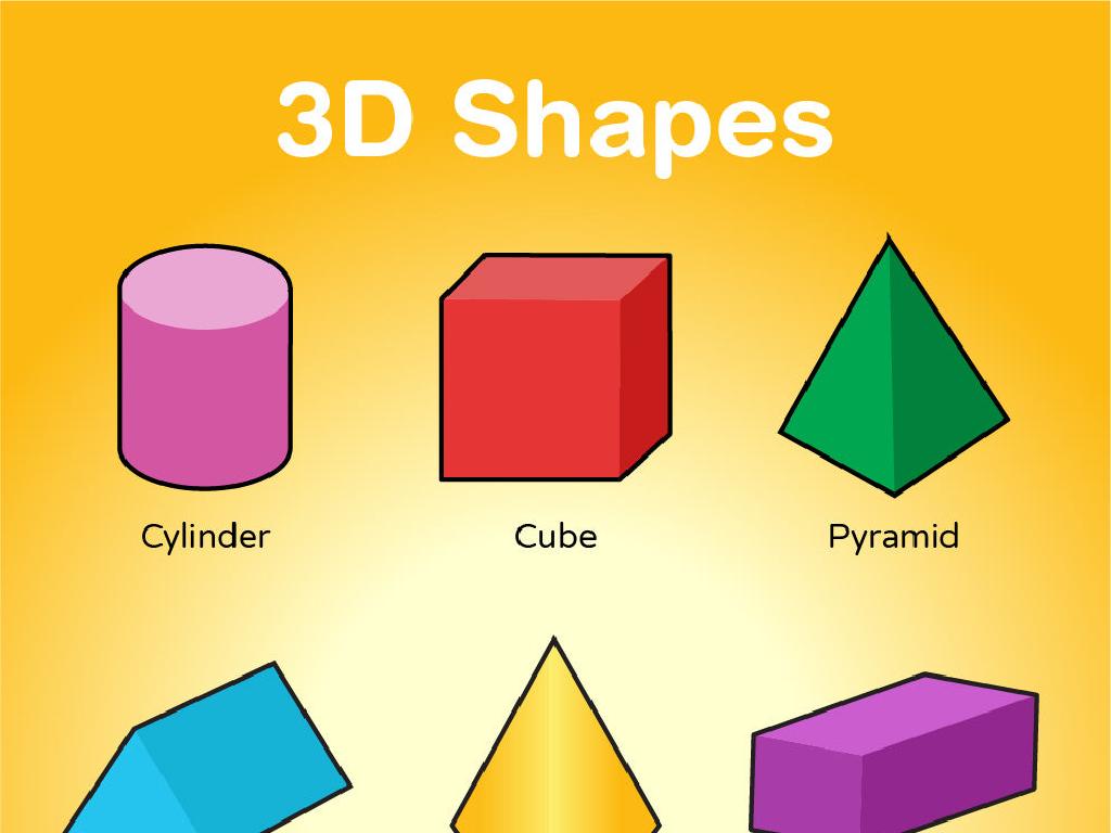 3d shapes cylinder cube