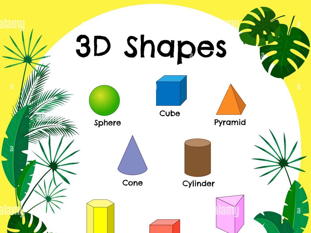 tropical leaf 3d shapes