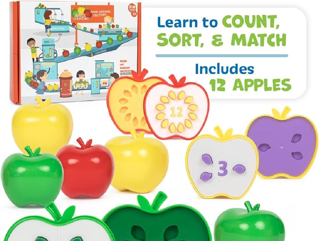 colorful apple counters