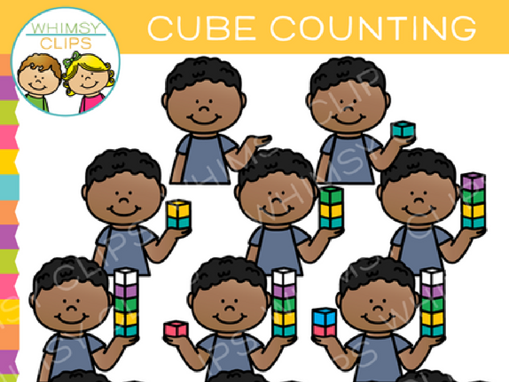 child counting cubes