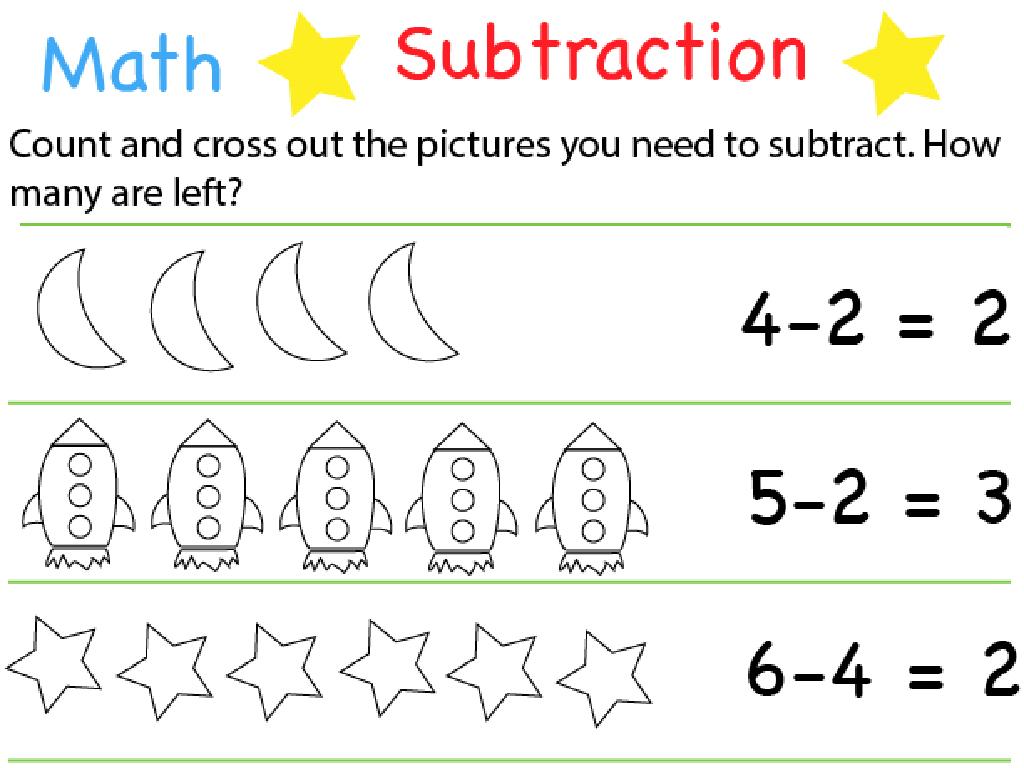 math subtraction worksheet