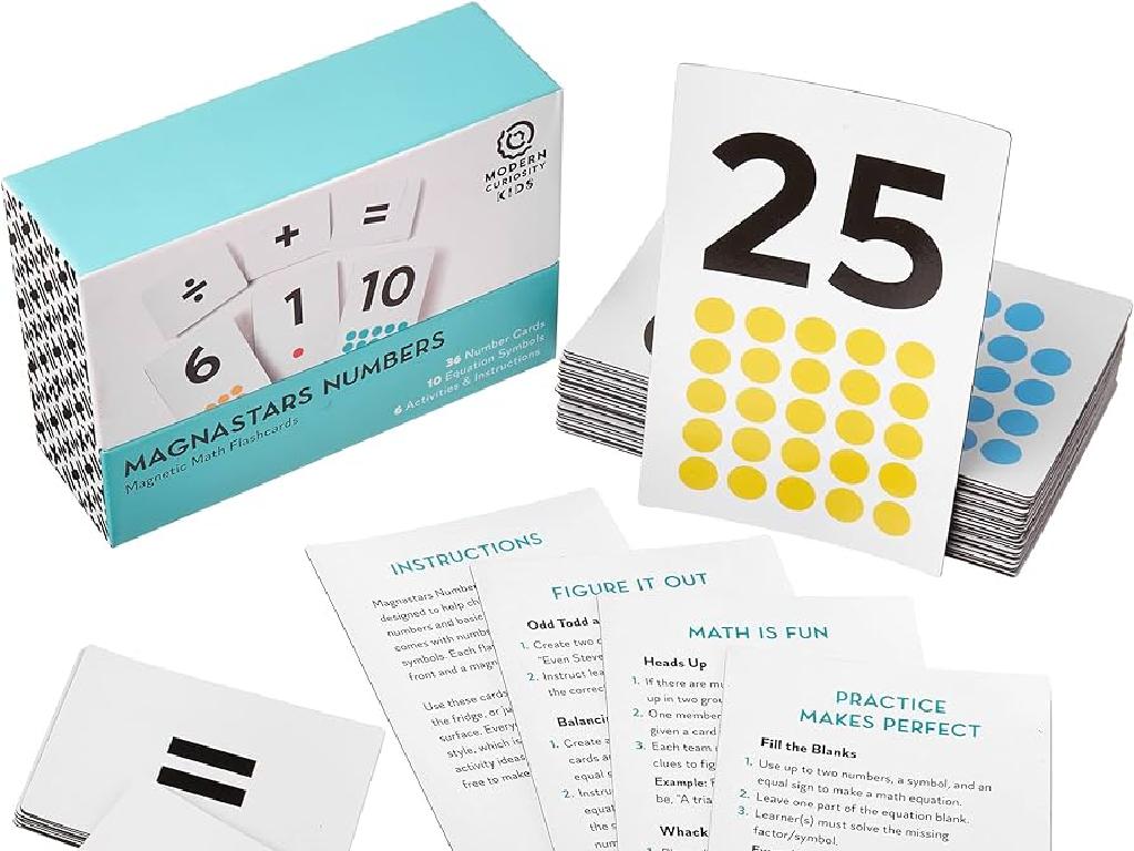 magnetic math flashcards