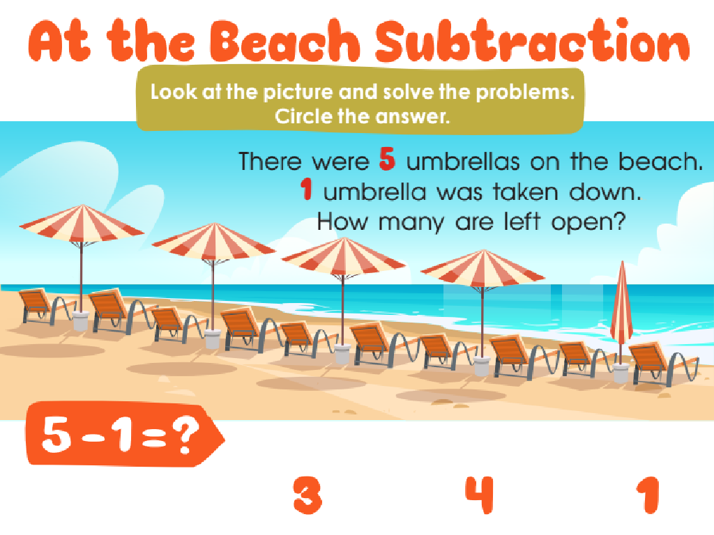 beach math umbrellas