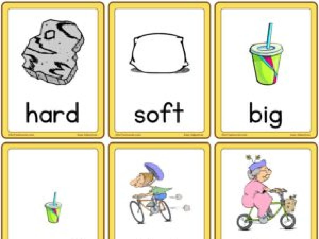 hard soft big flashcards