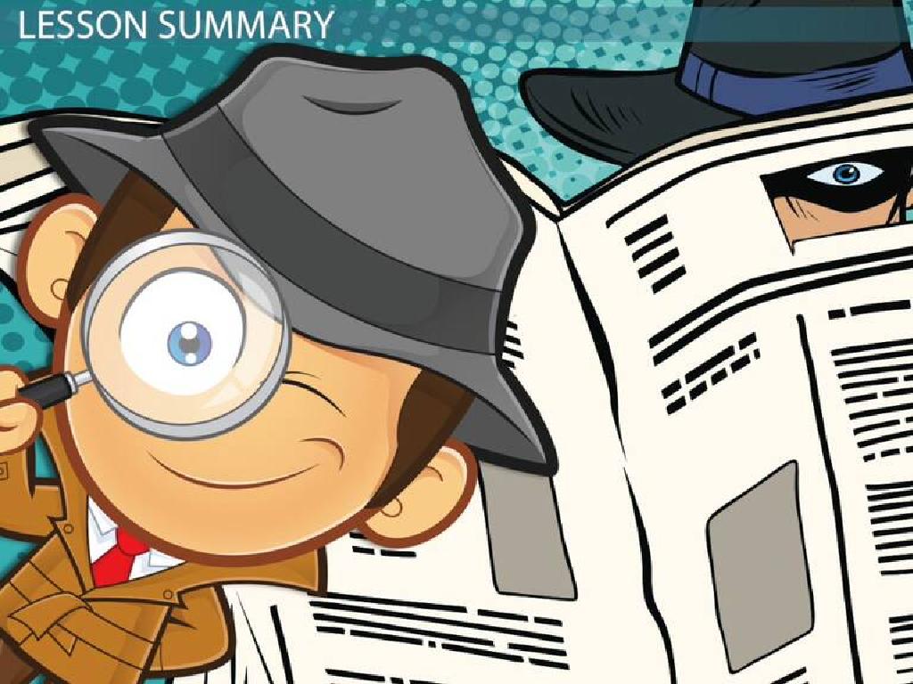 cartoon detective investigation