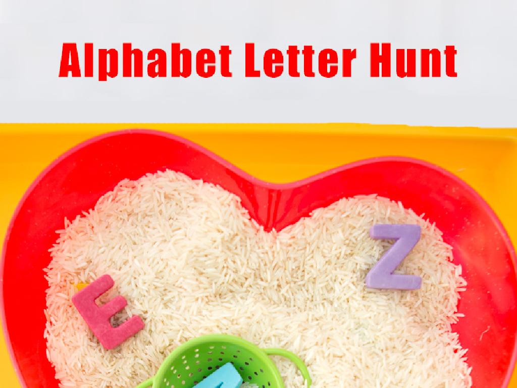 plastic letter hunt