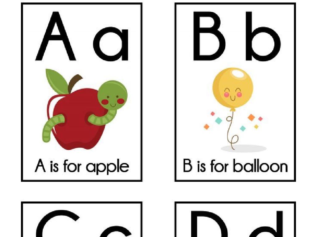 apple balloon alphabet