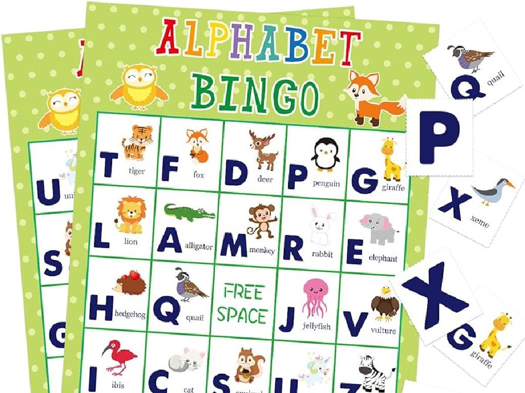 animal alphabet bingo