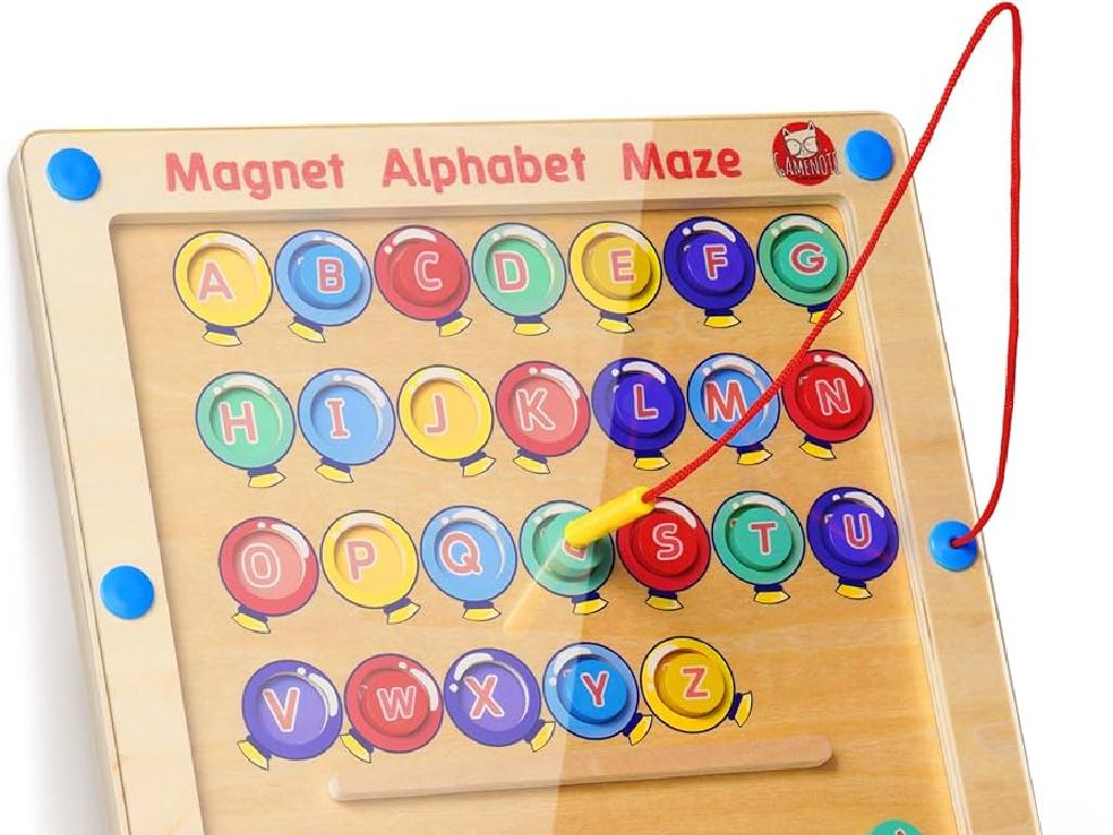 magnetic alphabet maze