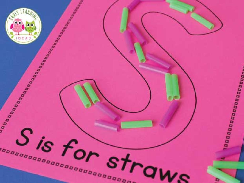 colorful straw letter