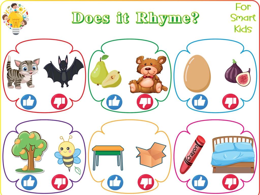 kids rhyme activity