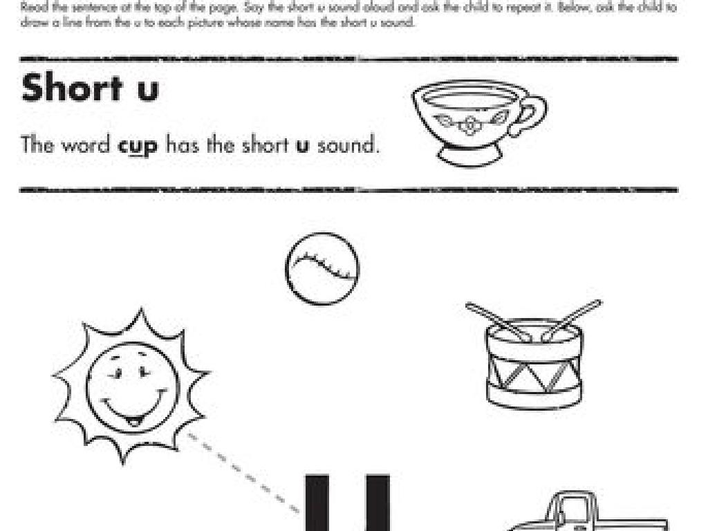 short u sound worksheet