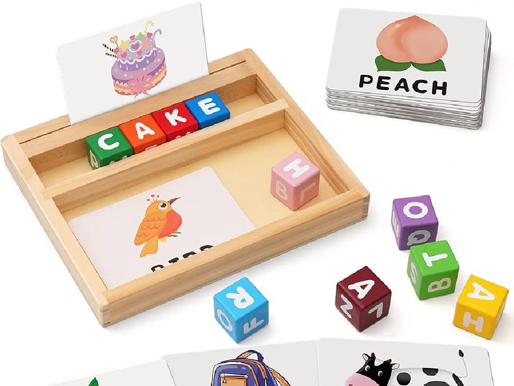 colorful wooden spelling blocks