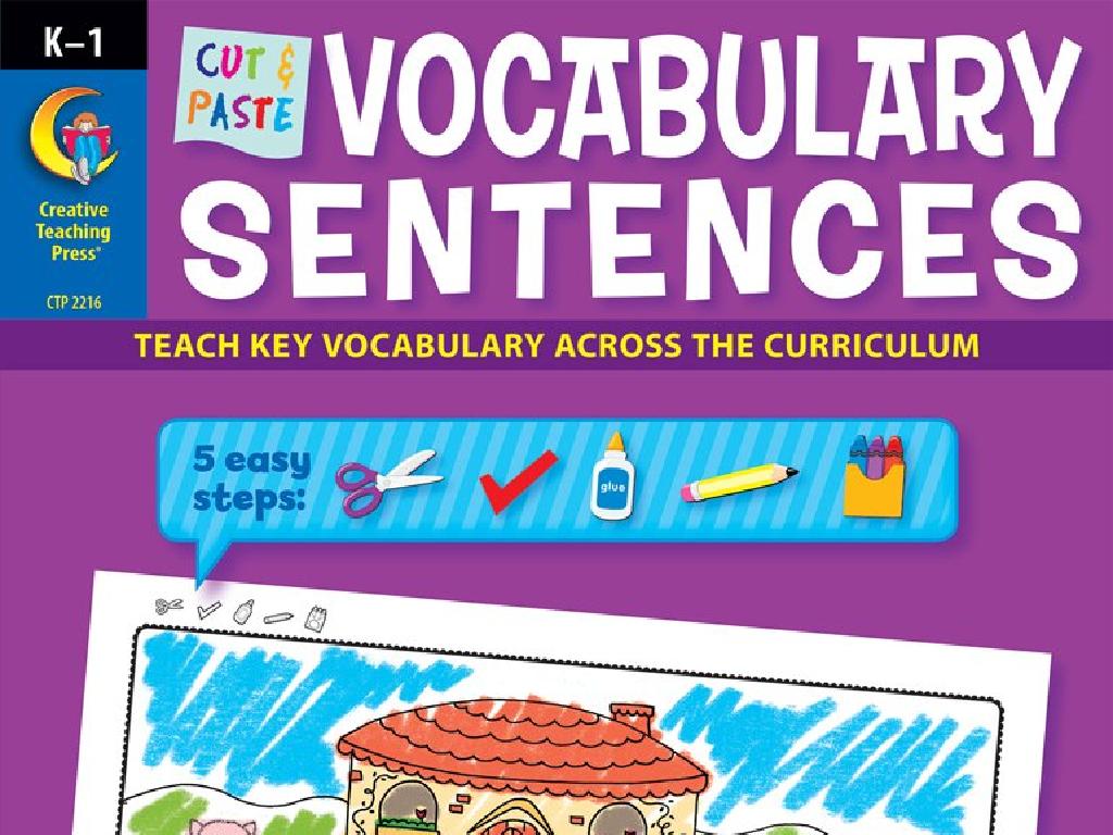 k-1 vocabulary book