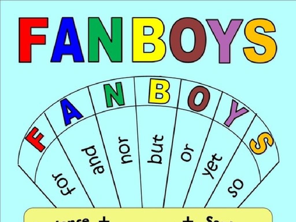 fanboys conjunctions