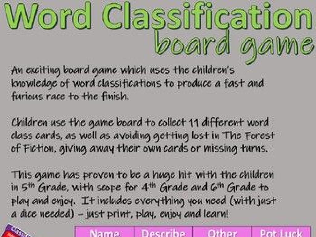 colorful word classification