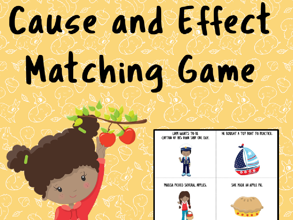 cause effect matching game