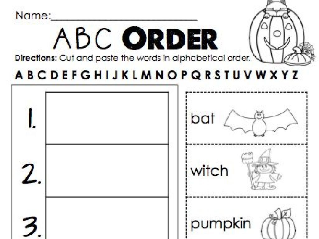 halloween abc worksheet