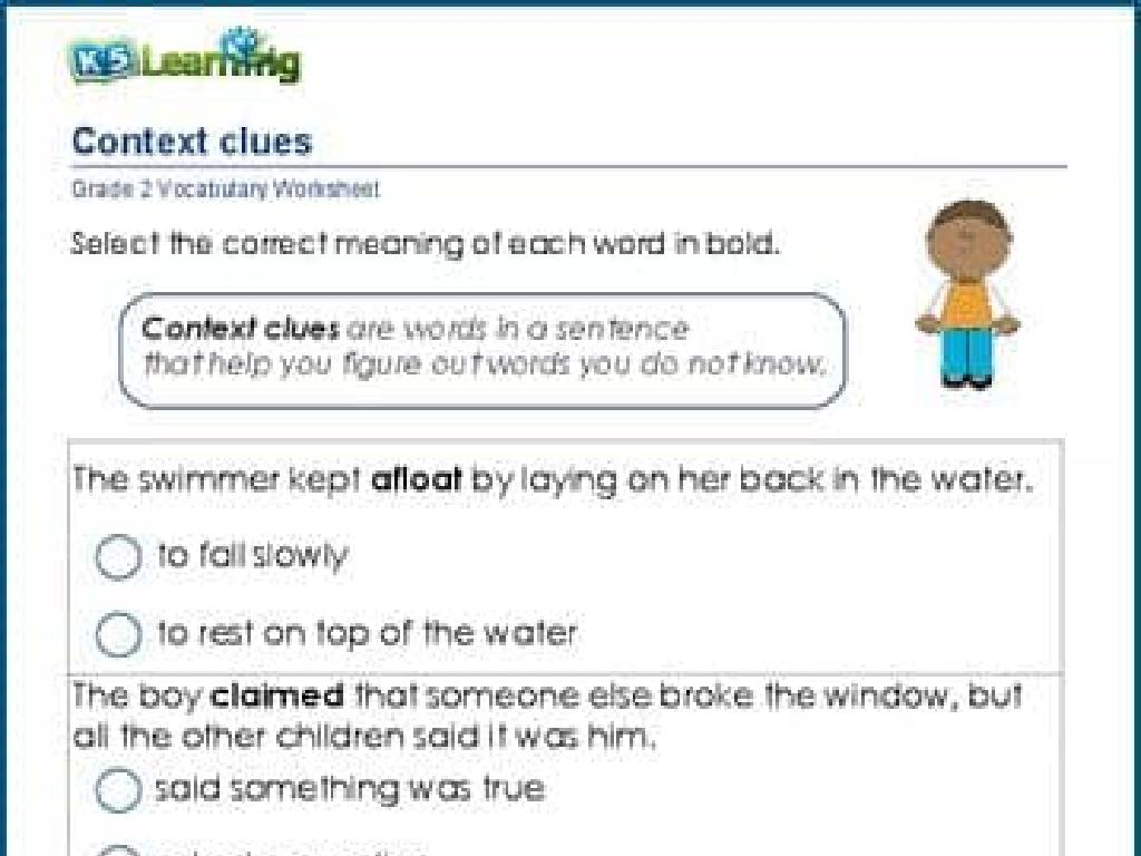 grade 2 context clues