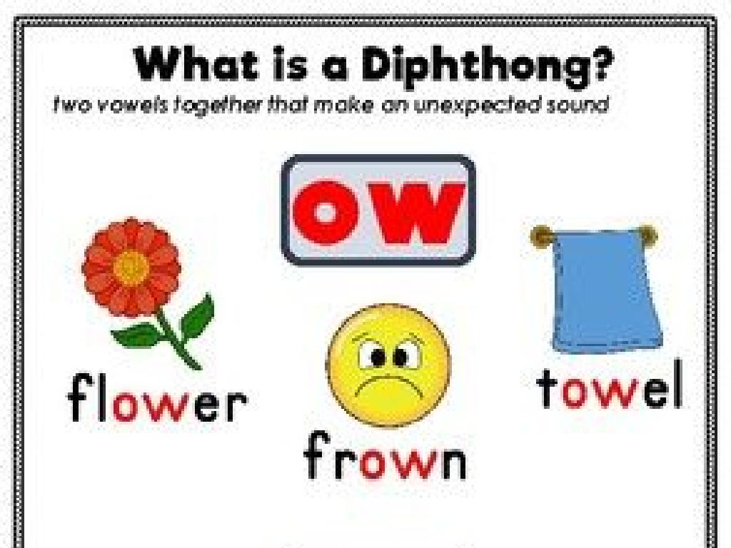 diphthong ow examples