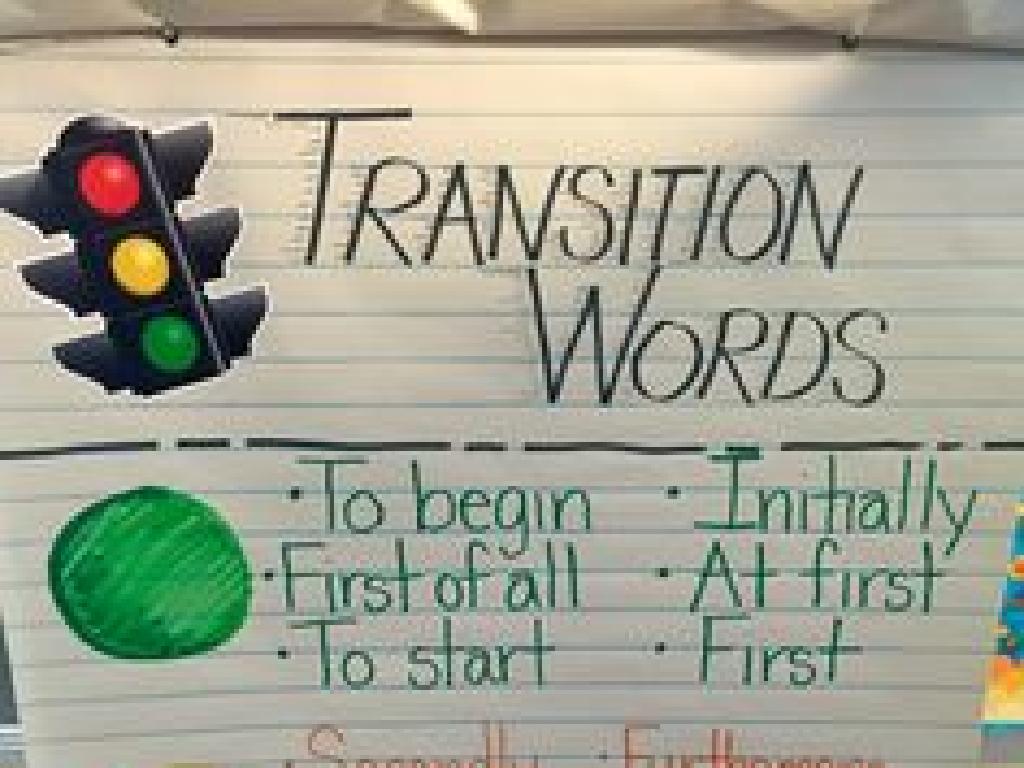 traffic light transition words